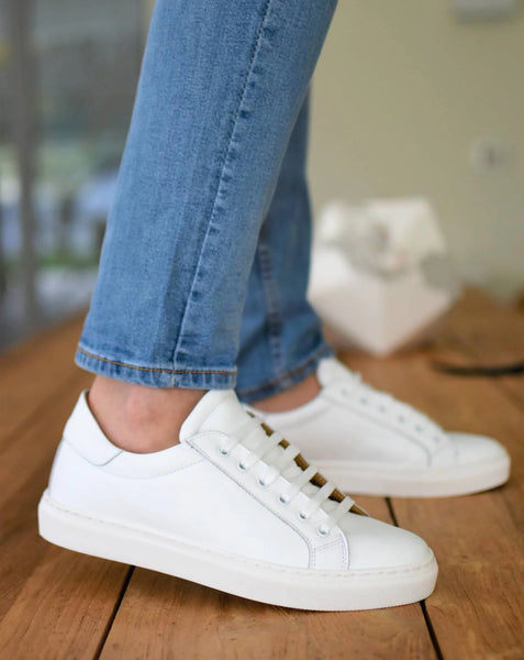 Kooper Sneakers Cuir Blanc